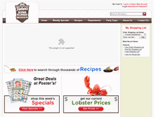 Tablet Screenshot of fosterssupermarket.com
